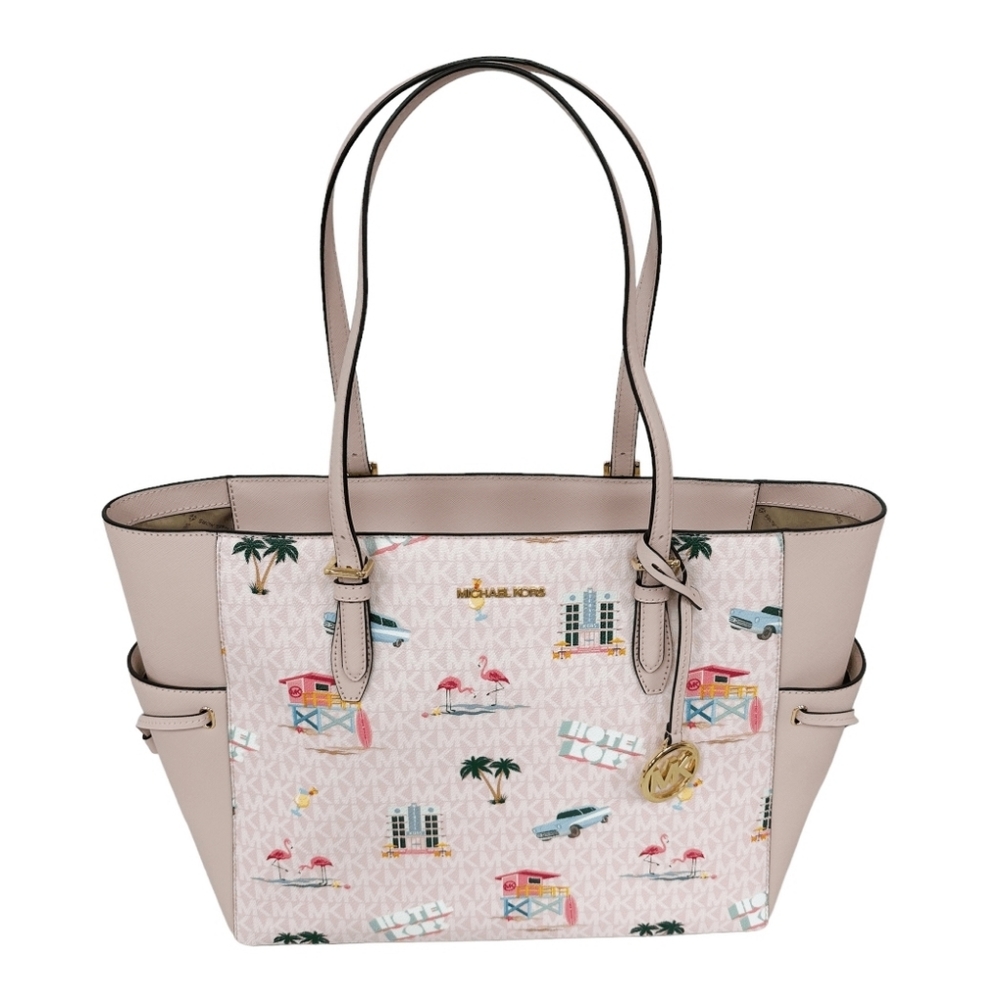 Michael Kors Gilly Large Drawstring Tote Light Powder Blush Pink MK Miami